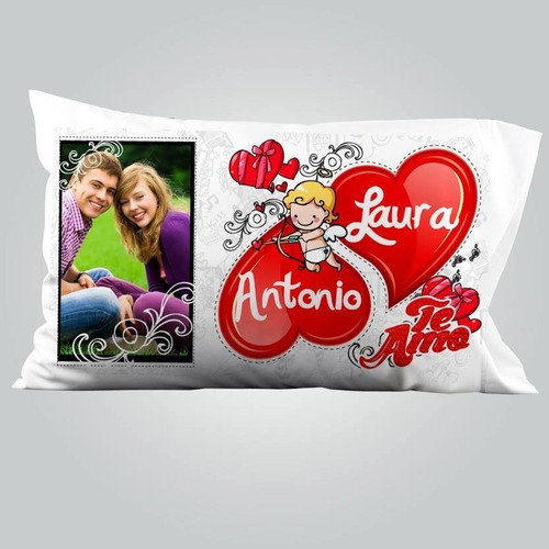 Almohada Cojin Personalizado Fotos 60x40cm Impresión Doble