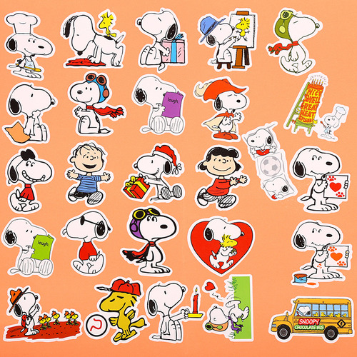 50 Desenhos Animados De Adesivos Do Snoopy