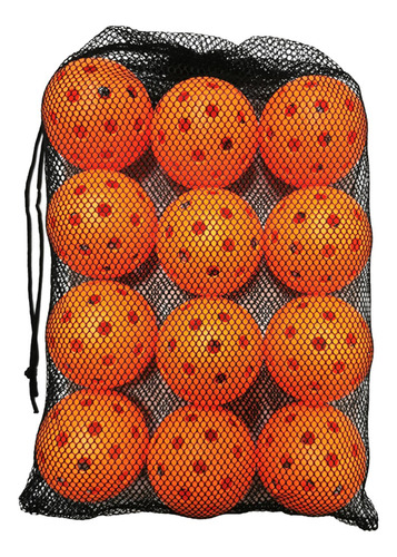 12 Uds Bolas De Pickleball Accesorios Estándar Para Naranja