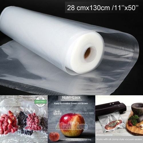 Rollo Fundas Bolsas Foodsaver 11 X50' Para Selladora A Vacio