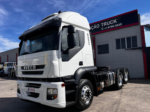 Iveco Stralis 6x2 400 Teto Alto 2013/ N Scania Volvo Axor