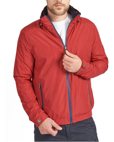 Campera Hombre Reversible Oxford Polo Club Marin Rojo