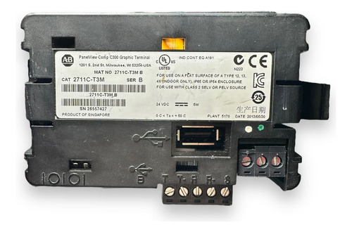 Panelview C300 Allen Bradley 2711c-t3m Con Detalles (Usado)
