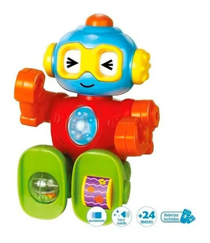 Imagen 2 de 2 de El Duende Azul Roni Mi Robot C/luz Y Sonido 7306 E. Full