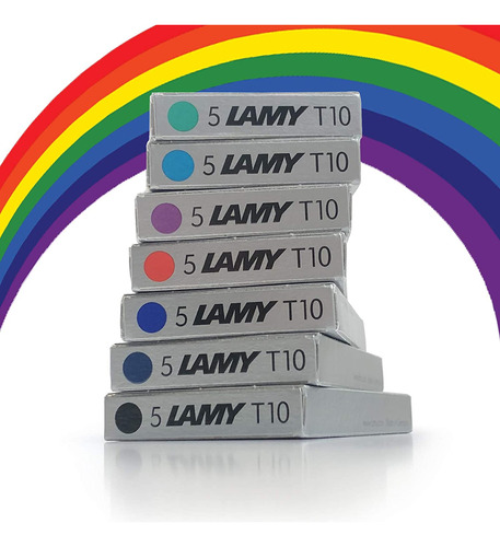 Lamy T10 Assorted Colour Pack Fountain Pen Ink Cartridges Re