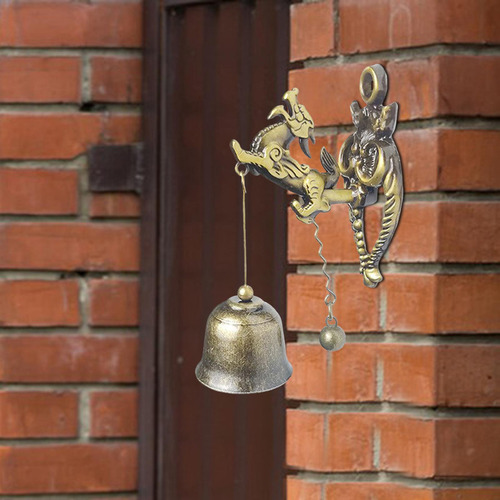 Campana De Hierro Fundido Para Puerta Delantera, Vintage