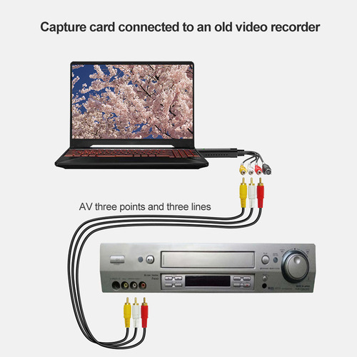 Cartão De Captura Usb Para Digital Win 7/8/10 Box Tv Vcr Vhs