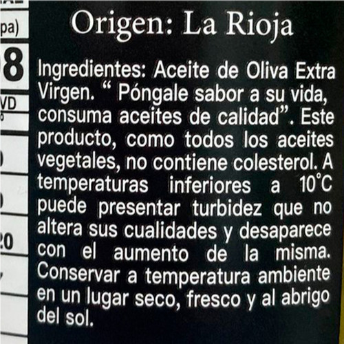 Aceite Oliva Extra Virgen Sin Tacc X500 Ml Olivares Del Sol
