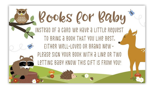 50 Unidades - Libros Para Tarjetas De Solicitud De Bebé - Ba