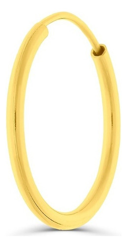 Arracada De Oro Amarillo 14k 18.5mm (1 Pieza)