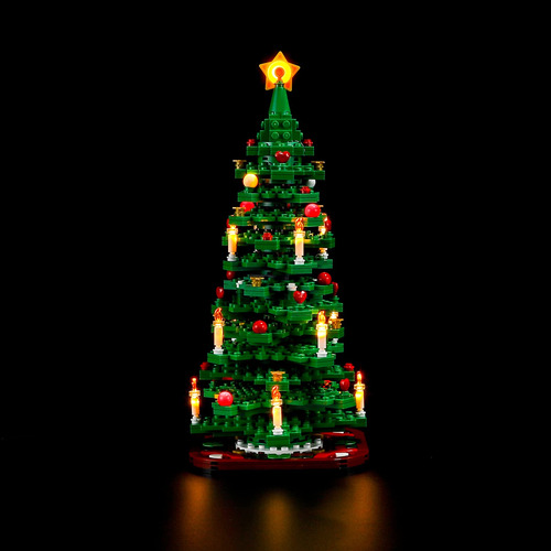 Kit De Iluminação Briksmax Para Árvore De Natal Lego-40573 C