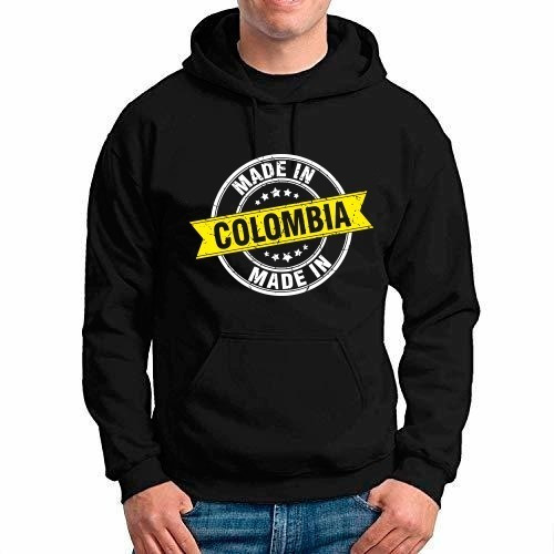 Buzo Canguro Negro Orgullo Colombia Made In Colombia