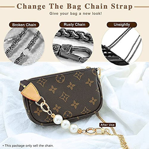 Cadena Dorada De 4 Piezas De 40 Cm Para Bolsos Fashion Chain