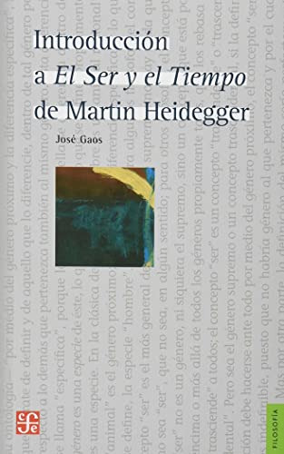 Libro Introduccion A El Ser Y El Tiemp0 De Gaos Jose Fce