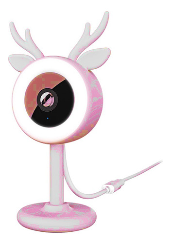 Camara Inteligente Nexxt 2k Con Sensor De Humedad Y Temperat Color Rosa Claro