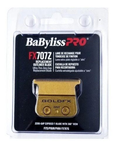 Imagen 2 de 2 de Cuchilla De Repuesto Skeleton Gold Fx707zes Babyliss Pro