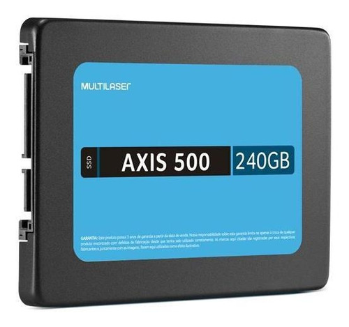 Ssd Multilaser 2,5 Pol, 240gb Axis 500 - Gravação 500 Mb/s