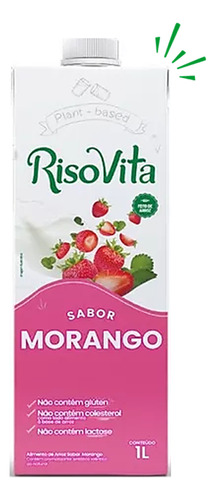 Bebida À Base De Arroz Morango Risovita Caixa 1l