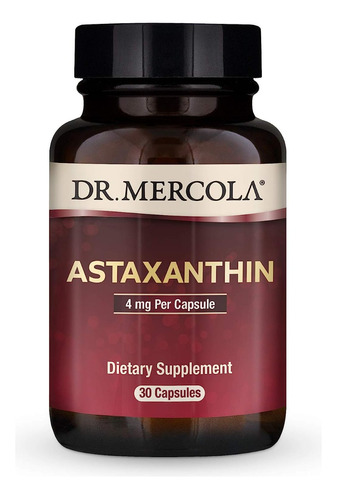 Suplemento De  Astaxantina 4 Mg 30 Capsulas Dr Mercola