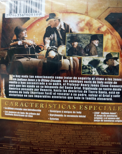 Indiana Jones X 3 Dvd + Revista Historia National Geographic