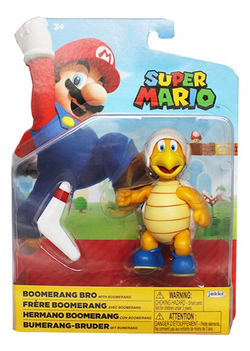 Boneco Colecionável Boomerang Bro 10 Cm Super Mario Candide