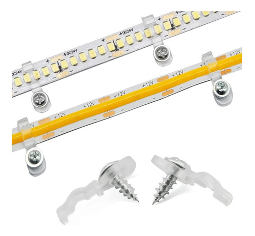 Soportes De Montaje De Luz De Tira De Goochan, Clips De Fija