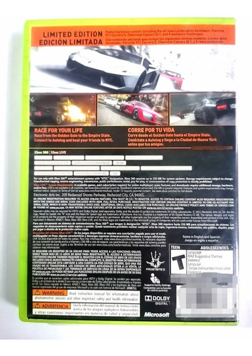 Need For Speed The Run Xbox 360 (Reacondicionado)