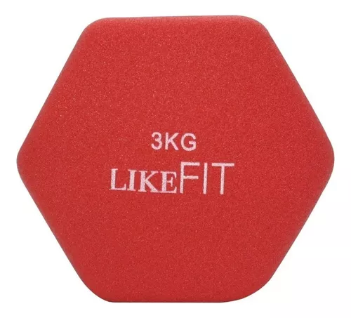 Par Mancuernas Pesa Neopreno 6 Kg Likefit Para Entrenamiento