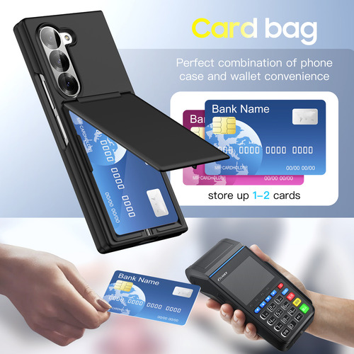 Funda Tipo Tarjeta 2025 Para Samsung Galaxy Z Fold 5 6, A La Moda, Originalidad, Funda De Pc, Fundas Antidetonantes Para Z Fold5