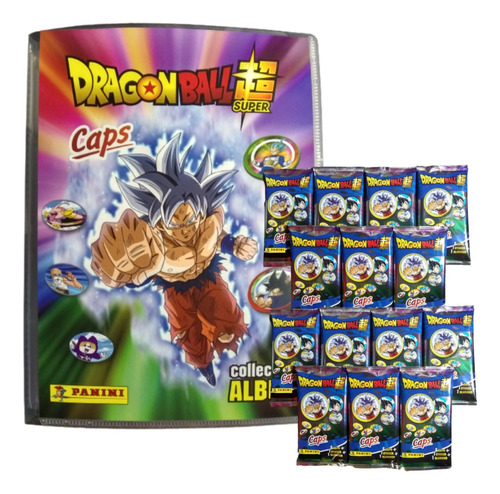 Coleccionador De Tazos Dragon Ball Super + 10 Sobres Panini