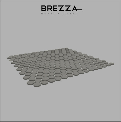 Brezza Malla-mosaico Terra Square Taupe Gris Claro 31x32