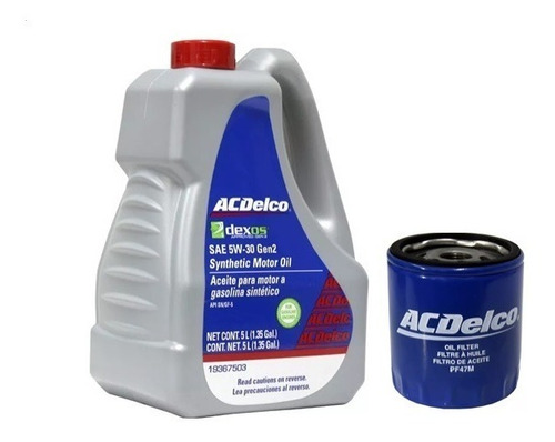 Kit Lubricaci Aceite 100% Sintetico 5w30 Dex Aveo 1.6 09/18