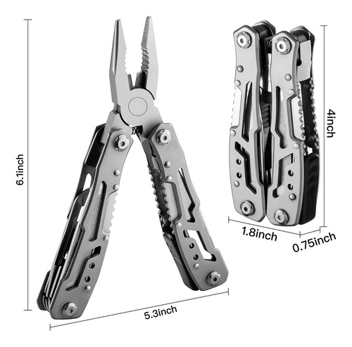 Multiherramientas Navaja Alicate 14 En 1 Funciones Multiusos
