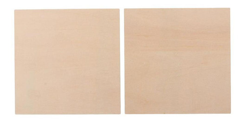 Letrero De Madera En Blanco 5 Piezas 120x120 Mm