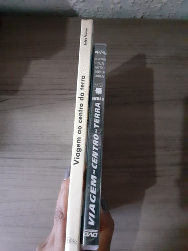 Livro Viagem Ao Centro Da Terra Júlio Verne Capa Dura+ Dvd O Filme S11 (Recondicionado)