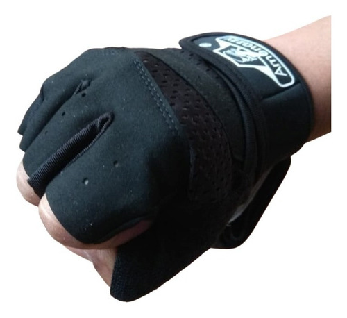 Imagen 3 de 10 de Guantes Deportivos De Entranamiento Black Gym Mitón Calidad