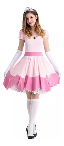 Vestido New Mary Peach Princess Dress Palazzo