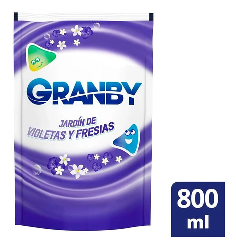 Jabon Ropa Liquido Granby Jardin De Violetas Y Fresias 800m