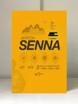 Comprar Cuadros Formula 1 Ayrton Senna 40x60 En Tela Canvas