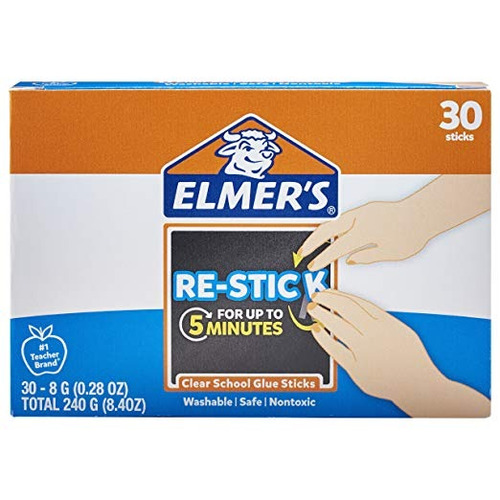 Re-stick Escuela De Pegamento Elmer Sticks, 0.28 Onzas, 30 C