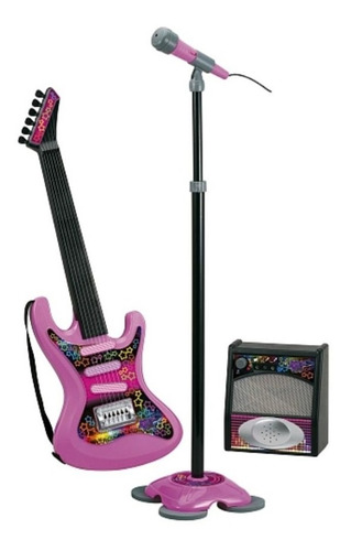 Guitarra Electrónica Juguete Niños Microfono Música  Karaoke
