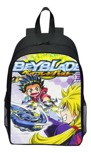 Mochila Escolar Infantil 3d Beyblade Butrst 16 Pulgadas