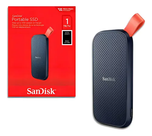 Ssd Externo 1tb Sandisk Portable Usb-c 800mb Alta Velocidade