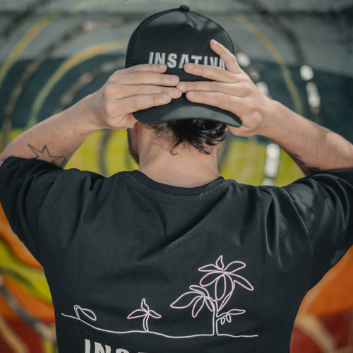 Gorra Insativa Visera Curva Logo Blanco