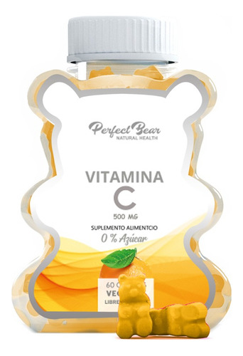 Suplemento Alimenticio Vitamina C 500mg Perfect Bear