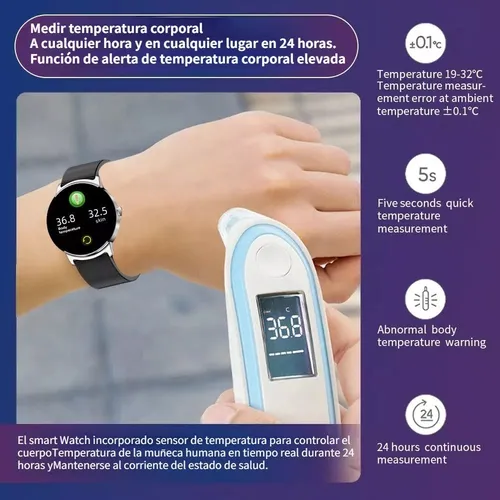 Reloj inteligente mide temperatura sale