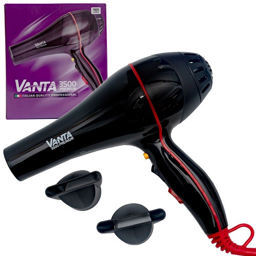 Vanta 3500 Premium Secador De Pelo Profesional 1800w Negro