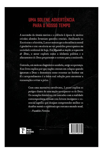 Livro - Quando As Nações Se Esquecem De Deus - Pro Nobis Editora