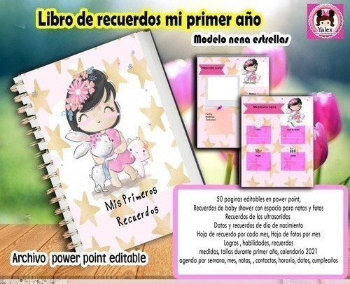 Kit Imprimible Álbum Mis Recuerdos Bebé Editable