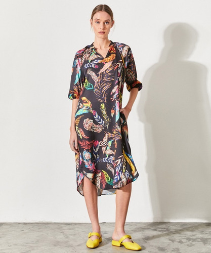 Vestido Swan Estampado Mujer Kosiuko